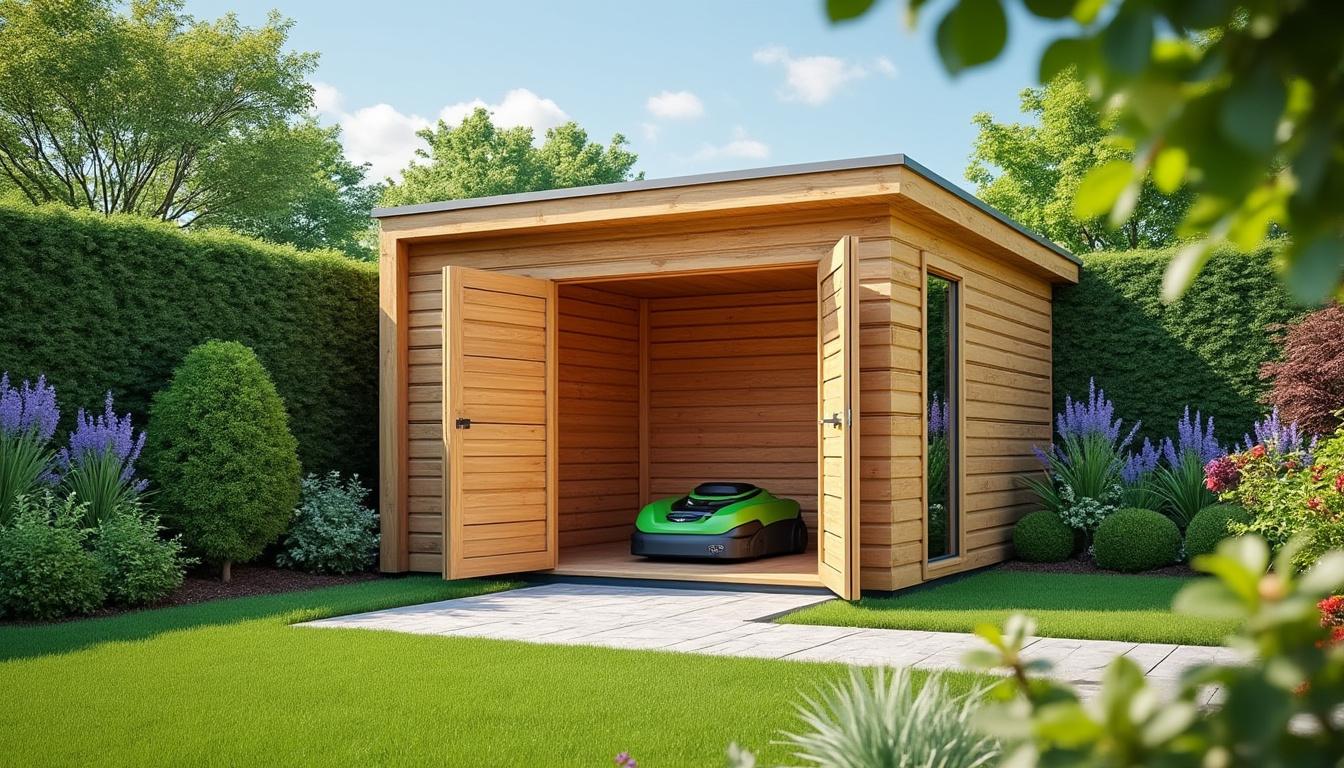 découvrez comment protéger efficacement votre robot tondeuse avec un garage adapté pour prolonger sa durée de vie et assurer son bon fonctionnement toute l'année.