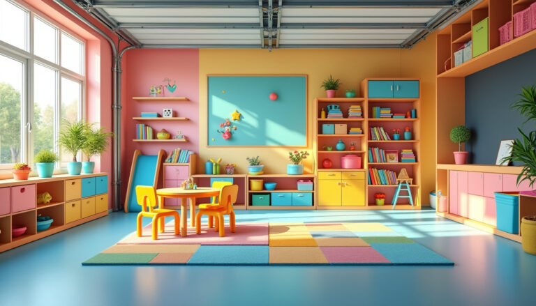 découvrez comment aménager un garage enfant à la fois sécurisé et ludique pour offrir un espace de jeu sûr et amusant à vos enfants.